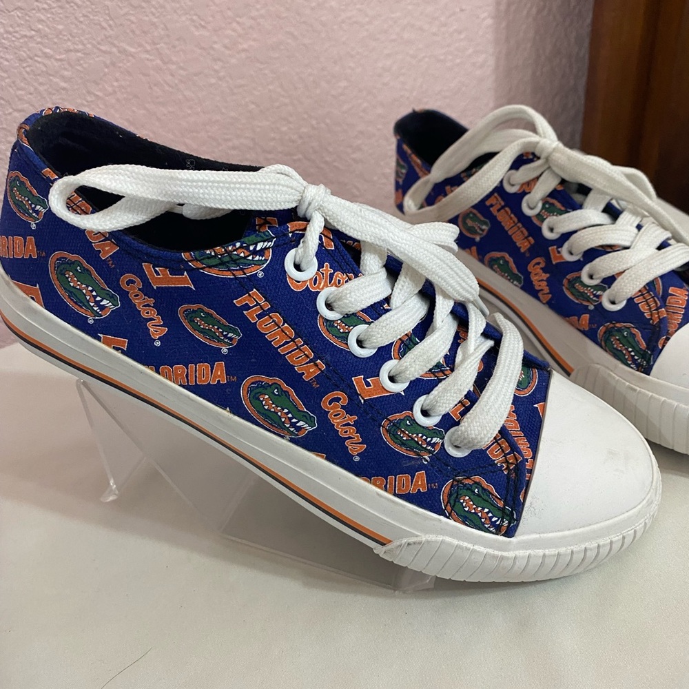 Florida Gators Blue and Orange Sneakers Sz 7